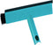Leifheit raamwisser met borstel en telescoopsteel - 28 cm wisbreedte - 110-190 cm - Click System - turquoise - grijs