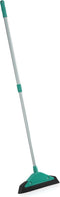 Leifheit Soft & Easy schuimbezem met telescoopsteel - 34 cm wisbreedte - 75-130 cm lengte - turqouise - grijs