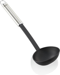 Leifheit Sterling soeplepel opscheplepel - nylon - rvs - zwart
