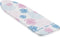 Leifheit strijkplankhoes Cotton Classic S - 112 x 35 cm strijkvlak - 3 mm dikke molton - roze - wit - blauw