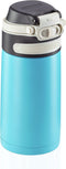 Leifheit thermosbeker Flip - 350 ml - RVS - lichtblauw