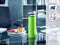 Leifheit thermosbeker Flip - 600 ml - RVS - groen