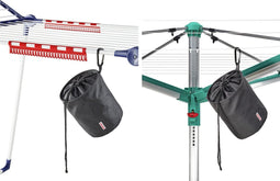 Leifheit wasknijperzakje - zwart