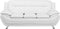 LEIRA - Driezitsbank - Wit - Kunstleer