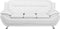 LEIRA - Driezitsbank - Wit - Kunstleer