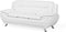 LEIRA - Driezitsbank - Wit - Kunstleer