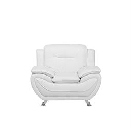 LEIRA - Fauteuil - Wit - Kunstleer