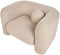LEIREN - Fauteuil - Beige - Bouclé