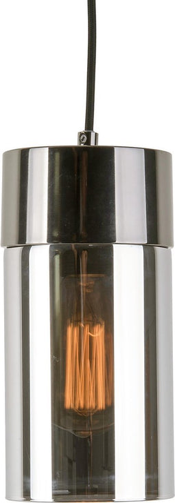 Leitmotiv Hanglamp Lax 24,5 Cm Staal/glas 40w Grijs