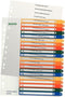 Leitz 1296 Register Din A4 1-20 Polypropyleen Meerdere Kleur