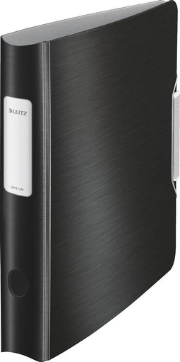 Leitz 180° Active Style Ordner voor 350 A4 Vel - Rugbreedte van 65mm - Satijn Zwart