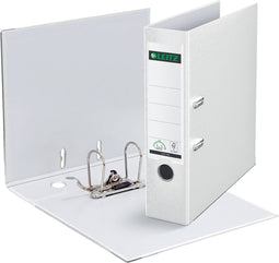 Leitz 180° Kunststof Ordner - 90% gerecycled karton - 30% pre-consumer gerecycled plastic - Rugbreedte van 82 mm - A4 - Wit