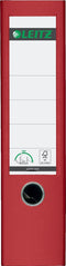 Leitz 180° Kunststof Ordner - 90% gerecycled karton - 30% pre-consumer gerecycled plastic - Rugbreedte van 82 mm - A4 - Rood