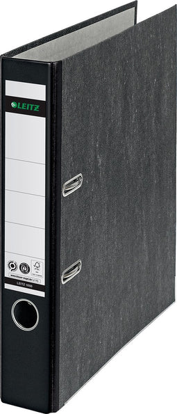 Leitz 180° Ordner Klassiek Gewolkt A4 - Rugbreedte van 50mm - 100% Gerecycled Karton - Zwart