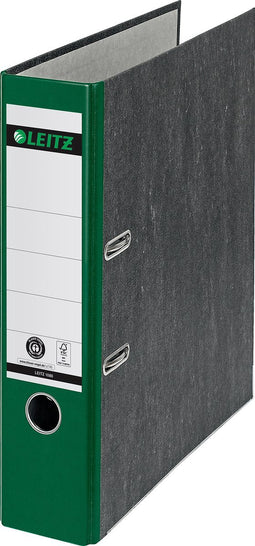 Leitz 180° Ordner Klassiek Gewolkt A4 - Rugbreedte van 80mm - 100% Gerecycled Karton - Groen