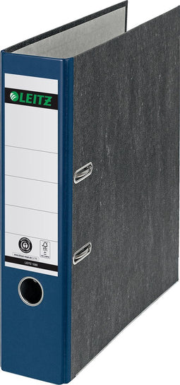 Leitz 180° Ordner Klassiek Gewolkt A4 - Rugbreedte van 80mm - 100% Gerecycled Karton - Blauw