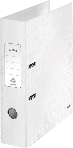 Leitz 180° WOW Duurzame Ordner - Capaciteit van 600 A4-Vel - Rugbreedte van 80mm - Wit