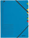 Leitz 7-vaks Sorteermap Karton Groen A4