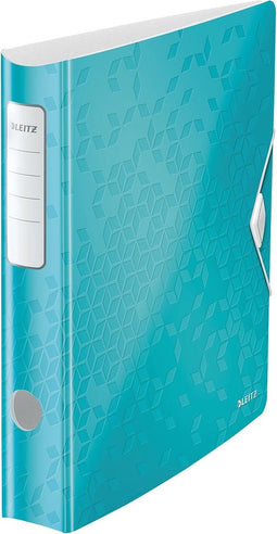 Leitz Active WOW Ordner - Capaciteit van 350 A4-Vel - Rugbreedte van 65mm - Ijsblauw