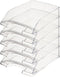 Leitz brievenbakje Plus 5226 transparant 5 stuks