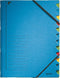 Leitz Bureau Sorteermap Karton - 12-tabs - A4 - Blauw