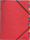 Leitz Bureau Sorteermap Karton - 12-tabs - A4 - Rood