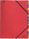 Leitz Bureau Sorteermap Karton - 12-tabs - A4 - Rood