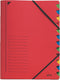 Leitz Bureau Sorteermap Karton - 12-tabs - A4 - Rood