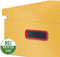 Leitz Click & Store Grote Kartonnen A3 Opbergdoos - 85% Gerecycled Karton - Opvouwbare Sorteerdoos met Deksel - 36.9 x 20 x 48.2 cm (BxHxD) - Warm Geel