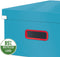 Leitz Click & Store Grote Kartonnen A3 Opbergdoos - 85% Gerecycled Karton - Opvouwbare Sorteerdoos met Deksel - 36.9 x 20 x 48.2 Cm (BxHxD) - Sereen Blauw