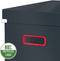 Leitz Click & Store Grote Opbergdoos - 80% Gerecycled Karton - 32 x 31 x 36 Cm (BxHxD) - Opvouwbare Opbergdoos met Deksel - Fluweel Grijs