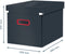 Leitz Click & Store Grote Opbergdoos - 80% Gerecycled Karton - 32 x 31 x 36 Cm (BxHxD) - Opvouwbare Opbergdoos met Deksel - Fluweel Grijs