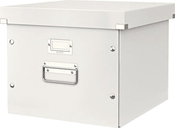 Leitz Click & Store Opbergdoos voor Hangmappen - Archiefdoos tot A3 Formaten - 35.7 x 28.5 x 36.7cm (BxHxD) - Ideaal voor Kantoor en Thuiswerken - Wit