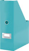 Leitz Click & Store WOW Tijdschriftencassette - Lectuurbak - 77% Gerecycled Karton - 10.3 x 33 x 25.3 Cm (BxHxD) - Ijsblauw