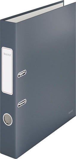 Leitz Cosy 180° A4 Ordner met Rugetiket - 2-Rings met Zacht Oppervlak - Rugbreedte Van 50mm - Fluweel Grijs