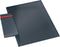 Leitz Cosy 3 Dossiermappen - Map Met 2 Vakken - Mappen Voor Documenten a4 - Ideaal voor Thuiskantoor/Thuiswerken - Fluweel Grijs