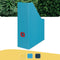 Leitz Cosy Click & Store Duurzame Tijdschriftenhouder voor A4 Documenten - 77% Gerecycled Karton - 10.3 x 33 x 25.3 Cm (BxHxD) - Sereen Blauw