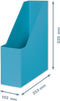 Leitz Cosy Click & Store Duurzame Tijdschriftenhouder voor A4 Documenten - 77% Gerecycled Karton - 10.3 x 33 x 25.3 Cm (BxHxD) - Sereen Blauw