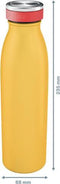 Leitz Cosy Dubbelwandige Geïsoleerde Waterfles, 500 ml - BPA-Vrij - Vaatwasserbestendig - Ideaal voor Thuiskantoor/Thuiswerken - Warm Geel