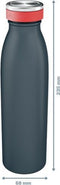 Leitz Cosy Dubbelwandige Geïsoleerde Waterfles, 500 ml - BPA-Vrij - Vaatwasserbestendig - Ideaal voor Thuiskantoor/Thuiswerken - Fluweel Grijs