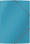 Leitz Cosy Kartonnen 3-Klepsmap - Mappen Voor Documenten a4 - Elastomap - Ideaal voor Thuiskantoor/Thuiswerken - Sereen Blauw