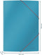 Leitz Cosy Kartonnen 3-Klepsmap - Mappen Voor Documenten a4 - Elastomap - Ideaal voor Thuiskantoor/Thuiswerken - Sereen Blauw