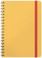 Leitz Cosy Notitieboek B5 Soft Touch Gelijnd - Notitieboek Hard Cover - Spiraalgebonden - Ideaal voor Thuiskantoor/Thuiswerken - Warm Geel