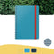 Leitz Cosy Notitieboek B5 Soft Touch Gelijnd - Notitieboek Hard Cover - Spiraalgebonden - Ideaal voor Thuiskantoor/Thuiswerken - Sereen Blauw