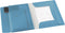 Leitz Cosy PP 3-Klepsmap - Map Met Vak - Mappen voor A4 Documenten - Ideaal voor Thuiskantoor/Thuiswerken - Sereen Blauw