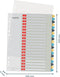 Leitz Cosy Printbare PP Tabbladen - 1-20 Numerieke Tabbladen - Tabbladen a4 - Tabbladen Voor Ordners