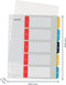 Leitz Cosy Printbare PP Tabbladen - 1-5 Numerieke Tabbladen - Tabbladen a4 - Tabbladen Voor Ordners