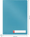 Leitz Cosy Privacy 3x Insteekmappen - Mappen Voor Privacygevoelige Documenten a4 - Ideaal voor Thuiskantoor/Thuiswerken - Sereen Blauw