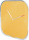 Leitz Cosy Stille Glazen Muurklok - Beschrijfbare Wandklok Inclusief Marker - Ideaal voor Thuiskantoor/Tuhuiswerken - Warm Geel