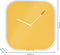 Leitz Cosy Stille Glazen Muurklok - Beschrijfbare Wandklok Inclusief Marker - Ideaal voor Thuiskantoor/Tuhuiswerken - Warm Geel
